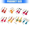 thumbnail image 5 of Gothic Skeleton Dangle Earrings Long Bohemian Tassels Jewelry for Women Everyday Ethnic Accessories, 5 of 16
