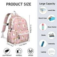 thumbnail image 6 of Cavalier King Charles Spaniels and Flowers Backpack for School,Cute School Bag,Schoolbag with Adjustable Shoulder Straps & Padded Back,13.4"x11"x4.7", 6 of 6