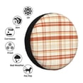 thumbnail image 4 of Naloa Minimalist plaid PVC Leather Spare Tire Wheel Cover Spare Tire Cover, for Car Truck SUV Camper Trailer Universal Fit(14-17in)-14 inch, 4 of 6