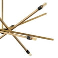 thumbnail image 3 of 4766HB Hinkley Lighting Archer - 6 Light Large Chandelier in Transitional-Modern-Scandinavian Style - 42.5 Inches Wide by 42.5 Inches High-Heritage, 3 of 5