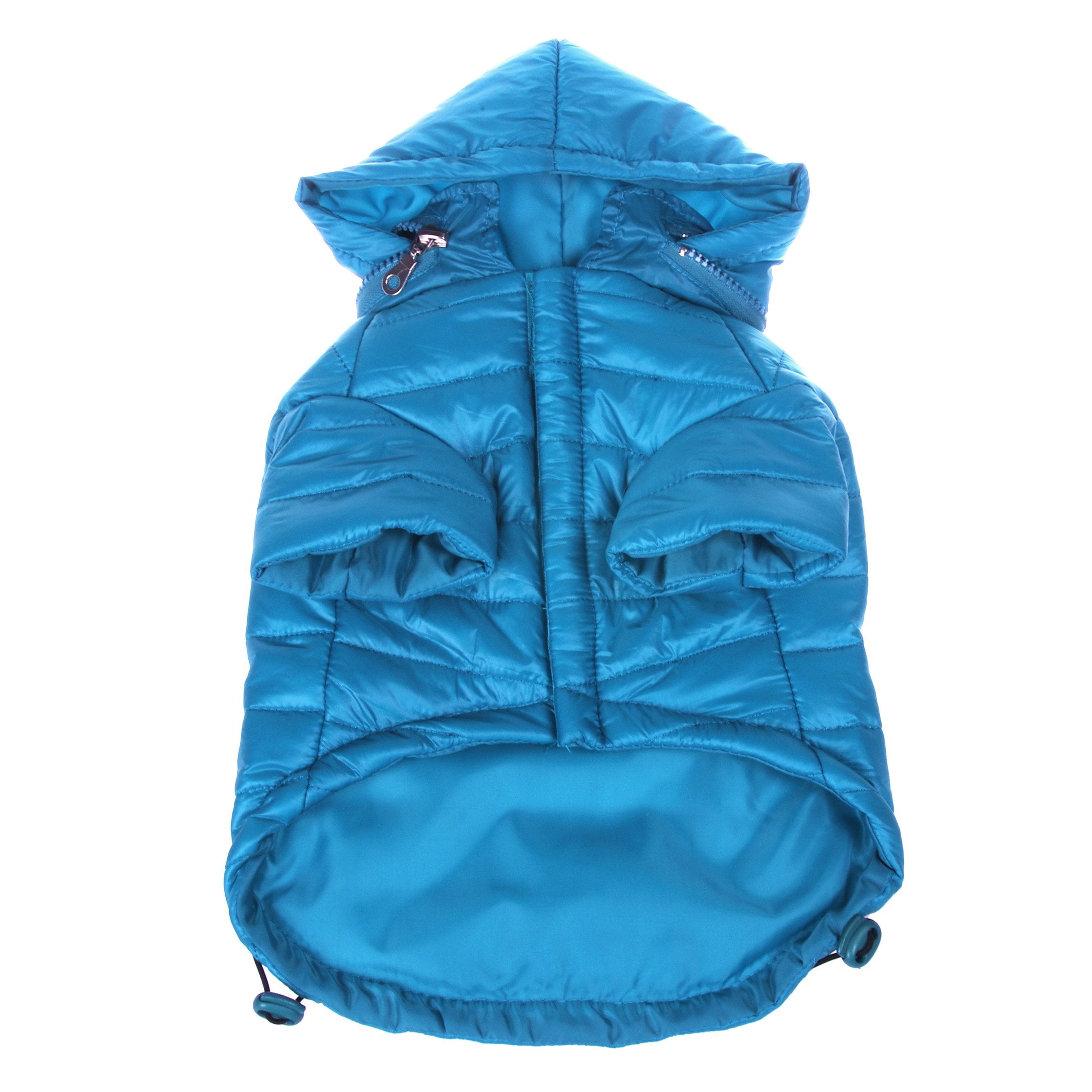 Pet Life ® Lightweight Adjustable and Collapsible 'Sporty Avalanche' Dog Coat w/ Pop-out Zippered Hood