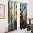 thumbnail image 2 of Raccoon Playing Guitar Window Curtain Panels Grommet Blackout Curtains Blackout Curtains for Living Room, 2 of 7