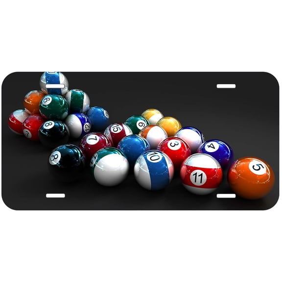 Billiard TAG02 Novelty Car Auto License Plate