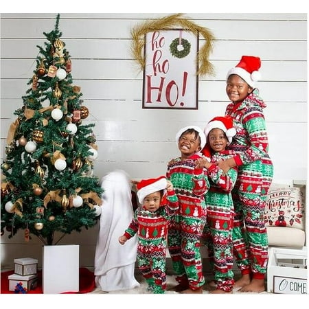 

QILINXUAN Matching Family Christmas Onesies Pajamas Sets Antler Hooded Rompe for Baby Kids Girls Women Men Adult