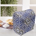 thumbnail image 3 of Moroccan Stand Mixer Cover, Geometric Tile Squares with Middle Eastern Azulejo Design, Kitchen Appliance Organizer Bag Cover with Pockets, 5 Quarts, Violet Blue Black Cream, by Ambesonne, 3 of 4