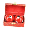 thumbnail image 2 of facefd Baoding Training In One Baoding Box 2pcs/set Health Fatigue Refresh Mind Baoding With Box Reduce Baoding Balls Box Red, 2 of 9