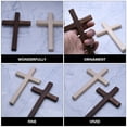 thumbnail image 2 of KALLORY 9Pcs Small Crosses Ornaments Prayer Decor Christian Users Home Office Church Artistic Feeling, 2 of 8