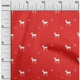 thumbnail image 2 of oneOone Cotton Silk Red Fabric Christmas Fabric For Sewing Printed Craft Fabric By The Yard 42 Inch Wide, 2 of 6