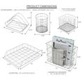 thumbnail image 4 of Wire Metal 5 in 1 Desk Organizer Set, Silver, 4 of 7