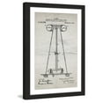 thumbnail image 2 of "Tesla Coil 1914 Old Paper" Framed Painting Print, 2 of 4