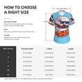 thumbnail image 4 of Yiaed Sushi Salmon Surfing Print Women's T Shirt V-Neck Short Sleeve Shirt Casual Breathable Tee Summer Tops-Small, 4 of 5