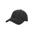 thumbnail image 1 of Top Headwear Low Profile Denim Garment Washed Cap - Black, 1 of 2