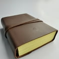 thumbnail image 4 of Leather Journal for Men Vintage Diary Writing Notebook, Unlined Papers Handmade Bound Blank Sketchbook Notepad Gift for Artist Writers by Rustic Town, Brown, 4 of 9