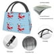 thumbnail image 4 of Fotbe Red Funny Crab on Blue Stripe Bolsa Térmica Portátil con Estampado, Bolsa de Entrega de Alimentos Aislada, Bolsa Reutilizable de Gran Capacidad para Comidas y Supermercado, 4 of 6