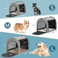 thumbnail image 2 of Jaula para perros PETSFIT plegable de viaje de 90 cm, ligera, gris, 2 of 7