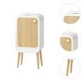 thumbnail image 6 of DOMELAY Trash Can with Lid Holder Touchless Waste Basket for Toilet Kitchen Entryway White, 6 of 9