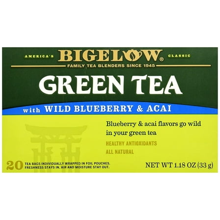 Bigelow Tea Green Tea with Blueberry, 20 ct