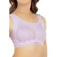 thumbnail image 3 of Women's Rhonda Shear 9590 Stretch Lace Leisure Bra (Black 2X), 3 of 4