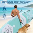 thumbnail image 3 of QinaQin 10'6 Inflatable Upright Paddleboard, Wide and Stable, with a Non-Slip Eva Deck, High Load-Bearing Upright Paddleboard, Three-Fin Control, Includes All Accessories, 3 of 7