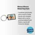 thumbnail image 2 of Retro Hummingbird Colorful Metal Rectangle Keychain, 2 of 7