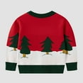 thumbnail image 5 of Staki Funny Christmas Sweater Children's Ugly Christmas Sweater Holiday Boys Toddler Knitted Sweater Winter Xmas Crewneck Pullover(Red ,6Y ), 5 of 9