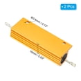thumbnail image 3 of Unique Bargains 100W 0.33 Ohm Aluminum Shell Resistor Housing Resistor Housed Case Wirewound Resistors Power Resistor, 2 Pack, 3 of 5
