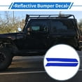 thumbnail image 2 of Unique Bargains Reflective Bumper Decal Fluorescent Blue Rectangle Long Strip Reflective Car Sticker Personalized Decoration Vehicle Body or Door or Window /Dashboard, 2 of 7