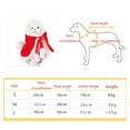 thumbnail image 2 of XISAOK Stylish Pet Christmas Costume Cape with Adjustable Chin Strap Rope Easy to Wear, 2 of 11
