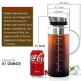 thumbnail image 4 of Aquach - Cafetera fría para preparar té helado y jarra de frutas, gran capacidad, 51 onzas, con jarra de vidrio duradera, infusor de acero de malla fina, tapa hermética, 4 of 5