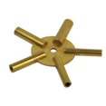 thumbnail image 3 of 5 Prong Universal Brass Clock Winding Key for Winding Clocks ODD & EVEN Numbers, 3 of 6