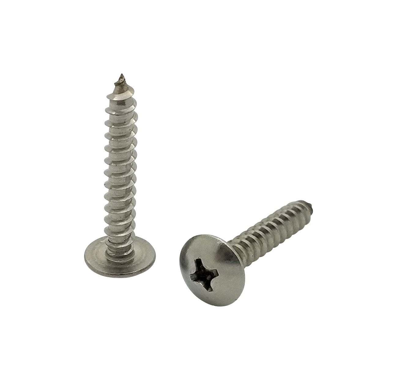 100 Qty 8 x 1" Truss Head 304 Stainless Phillips Head Wood Screws