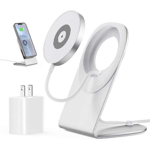 CHOETECH Wireless Charger Stand with 20W USB C Charger for Mag