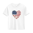 thumbnail image 4 of EnJoCho Girls 4th of July USA Shirt American Flag Patriotic T-Shirt Independence Day Outfit for Kids 5-14Years Boys Summer Shirts, 4 of 5