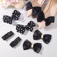 thumbnail image 5 of 1 Set Bowknot Webbing Ribbon Shoe Decorations Detachable Shoe Buckle Clips Black 69.5~80x27~120x9~19mm, 5 of 6
