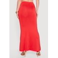 thumbnail image 4 of Women's Solid High Waisted Mermaid Maxi Skirt, 4 of 4