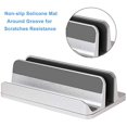 thumbnail image 5 of Vertical Laptop Stand, Desktop Stand Holder with Adjustable Dock, Compatible with All MacBook, Laptops (Up to 17.3, 5 of 5