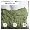 thumbnail image 2 of Twin Comforters, Oversized Bedding, Down-Alternative Sage Green Comforter/Bedspread Twin Size, Fluffy Comforter, Easy Care, Pet Hair Resistant Bedding, Sage Green, 2 of 9