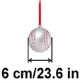 thumbnail image 3 of Christmas Tree Decorat Baseball Ornaments Christmas Shatterproof Plastic Party Wedding Ball 6cm on Clearance, 3 of 4