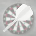 thumbnail image 3 of Uxcell Integrated Dart Shaft and Flights, 15 Pack 4BA Thread Plastic Dart Flights White, 3 of 5
