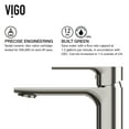 thumbnail image 2 of VIGO Davidson Single Handle Single-Hole Bathroom Faucet in Brushed Nickel, 2 of 13