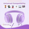 thumbnail image 6 of Kids Headphones,Wired Headphones for Kids with Safe Volume Limiter,Foldable Adjustable Wired Headphones for Kids,Kids Headphones for School Tablet Airplane,Over-Ear Headphones, 6 of 6