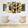 thumbnail image 3 of Cuadro Decorativo Cuadros Abigail Abstracto Mujer Plumas Cabello Set De 5 Piezas, 3 of 5