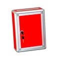 thumbnail image 2 of Caja de sugerencias con cerradura, caja de donaciones de colección benéfica, caja de comentarios de boletas artesanales de aleación de aluminio para Todas las tragamonedas superiores rojas, 2 of 8