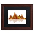 thumbnail image 2 of Trademark Fine Art "Dallas Texas Skyline" Canvas Art by Marlene Watson Black Matte, Wood Frame, 2 of 5