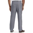 thumbnail image 2 of Oak Hill by DXL Men's Big and Tall Straight-Fit Waist-Relaxer Stretch Twill Pants, Slate, 46W X 32L, 2 of 5