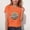 Orange, variant on NAISIBABY Girls Graphic Tees 10T, Short Sleeve Fashion Casual Tees Crew Neck Kids Summer Tops Clothes Red