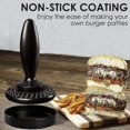 thumbnail image 2 of Reversible Meat Tenderizer, 3-in-1 Dual Sided Meat Tenderizer And Pounder, Burger Press Patty Maker Marinating Prep Tool-SinKeeU, 2 of 4