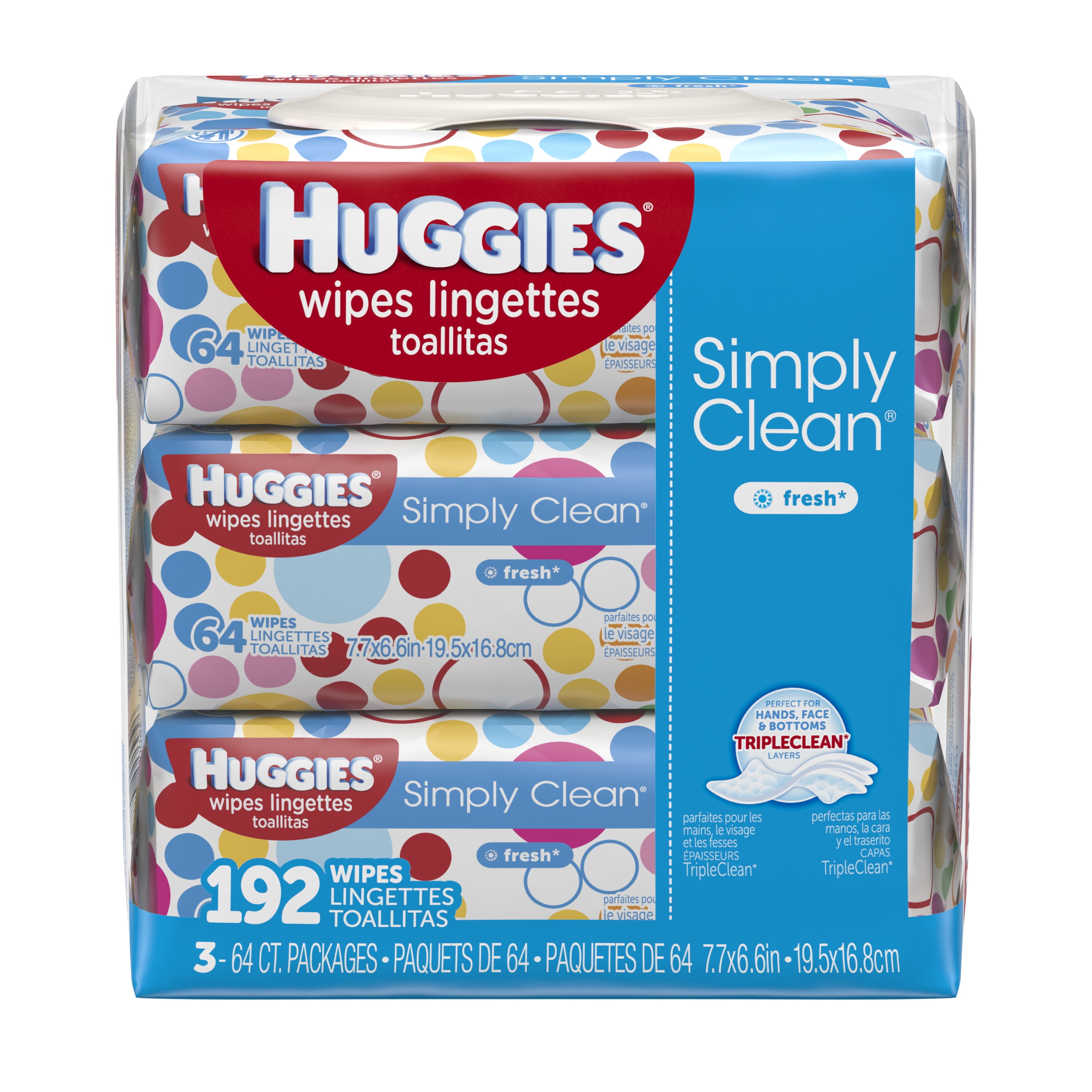 3 pack huggies wipes