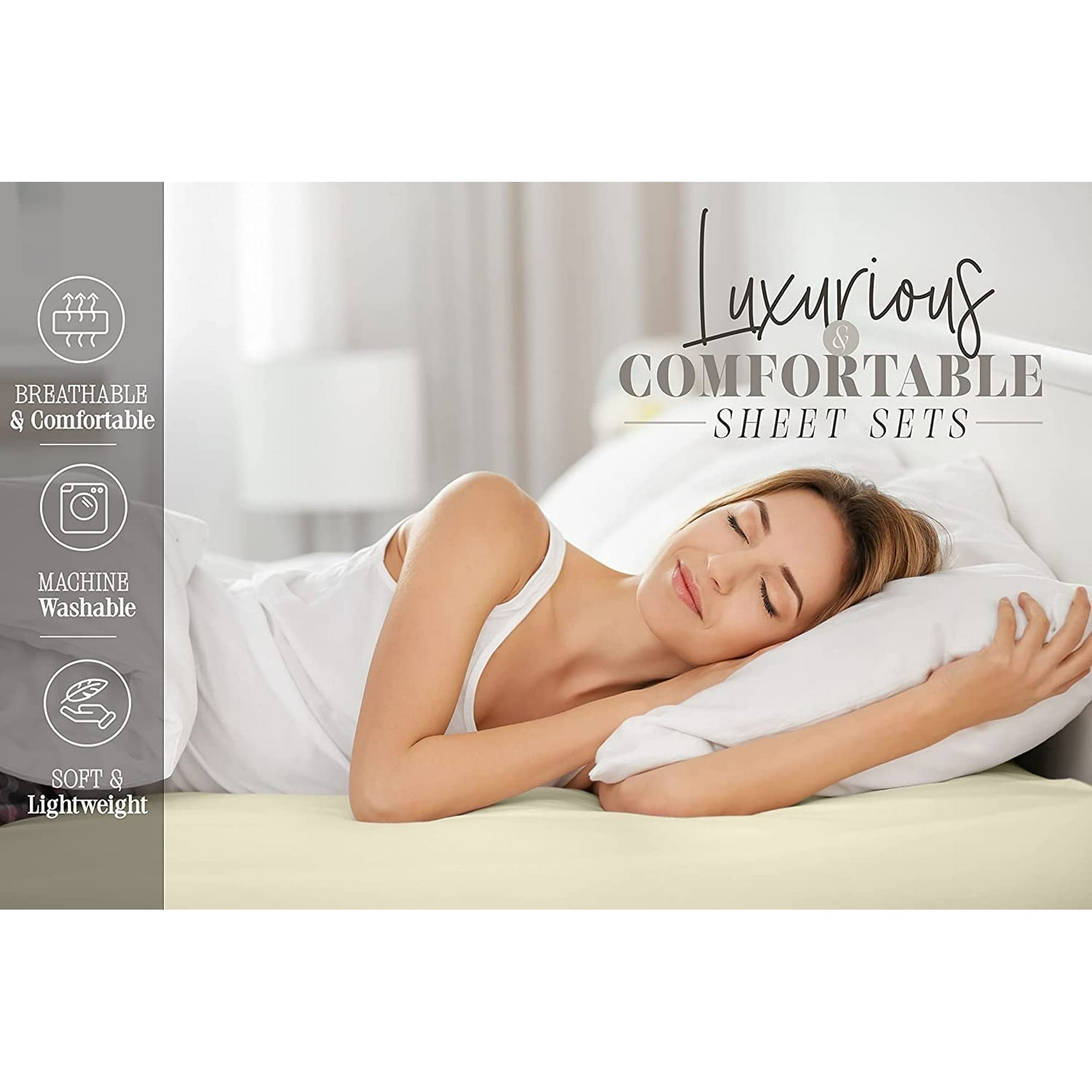 Elegant Comfort Holiday Gift Bedding 1500 Series Sheet set , Full Mocha Chocolate