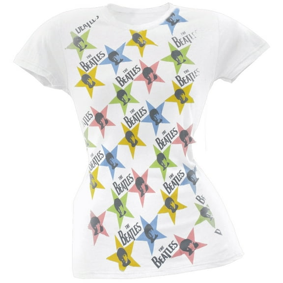The Beatles Women's Juniors Star Fade Short Sleeve T Shirt